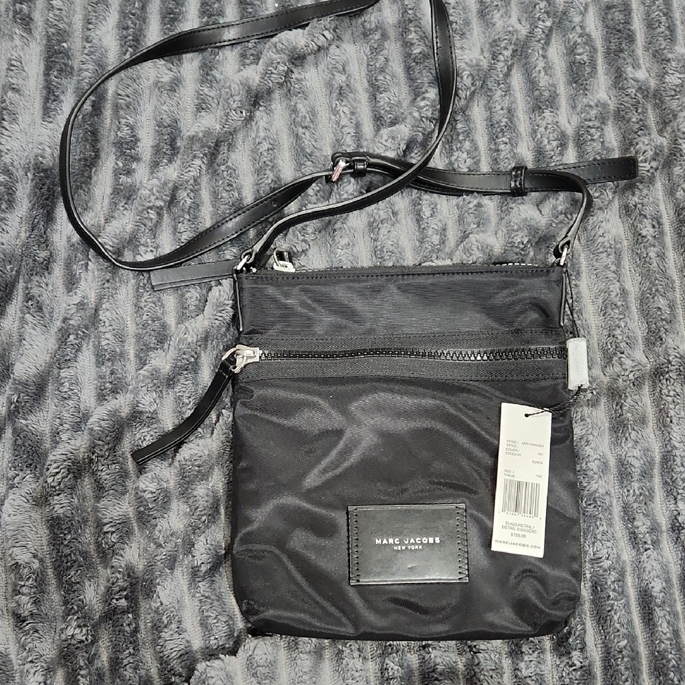 Marc Jacobs Black Nylon Messenger Bag